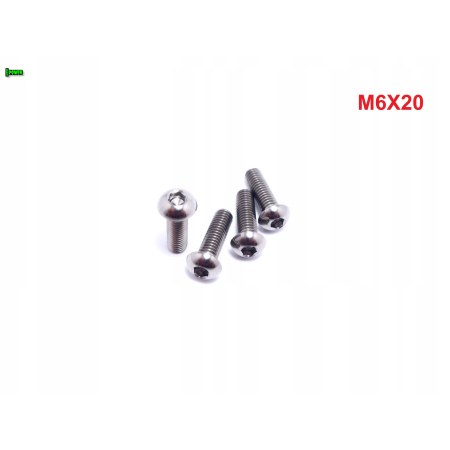 M6x20 śruba tytanowa gr5 iso 7380 śruby tytanowe tytan grade 5