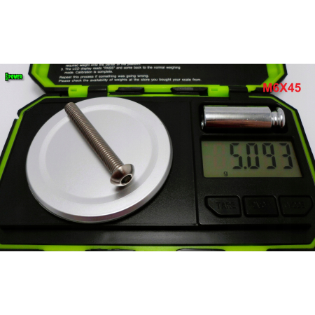 M6x45 śruba tytanowa z łbem kulistym imbusowa iso 7380 śruby tytan grade 5