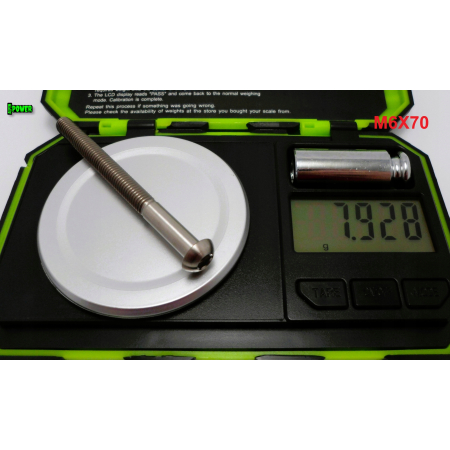 M6x70 śruba tytanowa z łbem kulistym imbusowa iso 7380 śruby tytan grade 5