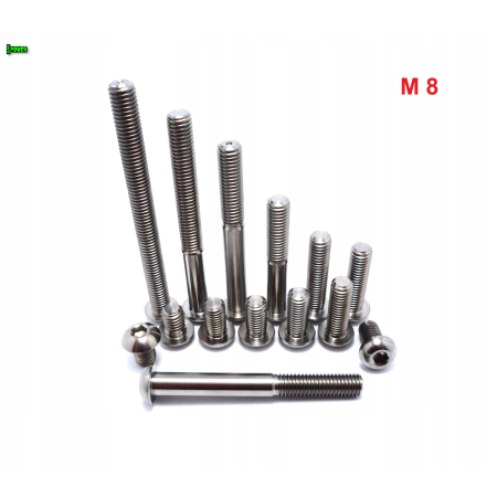 M8x15 śruba tytanowa gr5 iso 7380 śruby tytanowe gr 5 tytan grade 5