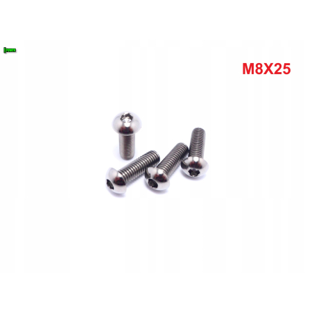 M8x25 śruba tytanowa gr5 iso 7380 śruby tytanowe gr 5 tytan grade 5