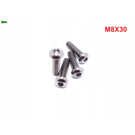 M8x30 śruba tytanowa gr5 iso 7380 śruby tytanowe gr 5 tytan grade 5