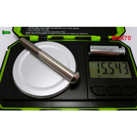 M8x70 śruba tytanowa z łbem kulistym imbusowa iso 7380 śruby tytan grade 5