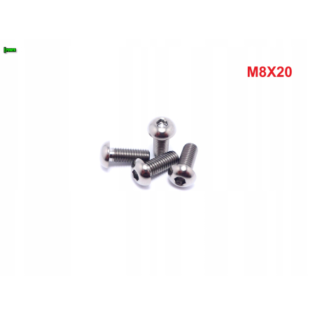 M8x20 śruba tytanowa gr5 iso 7380 śruby tytanowe gr 5 tytan grade 5