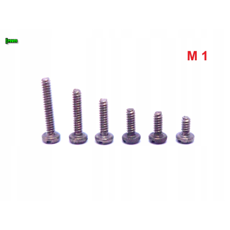 M1x4 śruba din 84 iso 1207 tytanowa z łbem walcowym płaskim śruby tytanowe