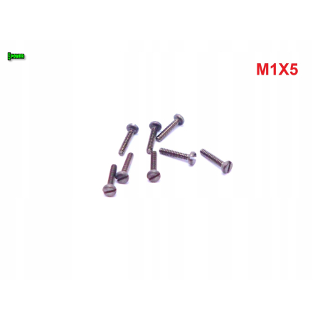 M1x5 śruba din 84 iso 1207 tytanowa z łbem walcowym płaskim śruby tytanowe