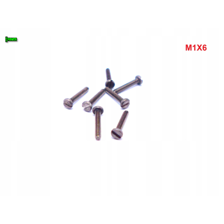 M1x6 śruba din 84 iso 1207 tytanowa z łbem walcowym płaskim śruby tytanowe
