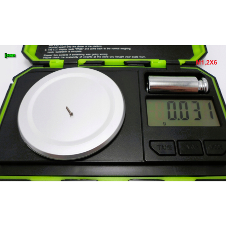 M1,2x6 śruba din 84 iso1207 tytanowa z łbem walcowym płaskim śruby tytanowe