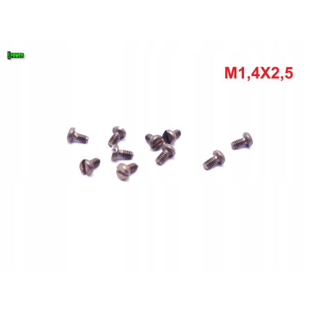 M1,4x2,5 śruba tytanowa z łbem walcowym płaskim din 84 śruby tytanowe gr 2