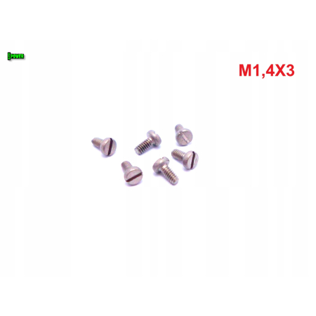 M1,4x3 śruba tytanowa z łbem walcowym płaskim din 84 śruby tytanowe gr 2