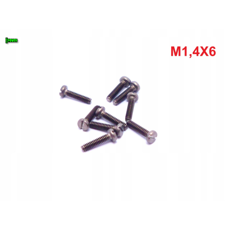 M1,4x6 śruba tytanowa z łbem walcowym płaskim din 84 śruby tytanowe gr 2