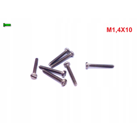 M1,4x10 śruba tytanowa z łbem walcowym płaskim din 84 śruby tytanowe gr 2