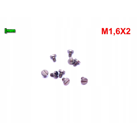 M1,6x2 śruba din 84 iso 1207 tytanowa z łbem walcowym płaskim śruby tytan