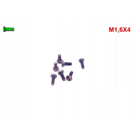 M1,6x4 śruba din 84 iso 1207 tytanowa z łbem walcowym płaskim śruby tytan