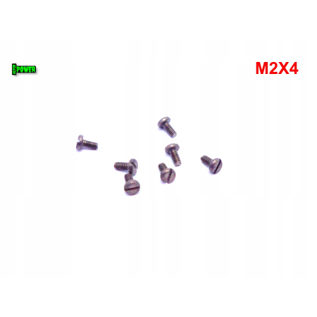 M2x4 śruba din 84 iso1207 tytanowa z łbem walcowym płaskim śruby tytanowe