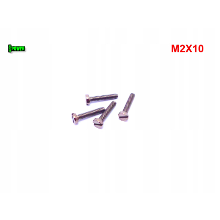 M2x10 śruba din 84 iso1207 tytanowa z łbem walcowym płaskim śruby tytanowe