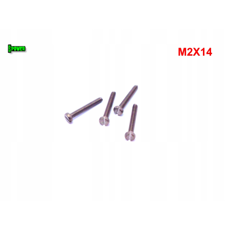 M2x14 śruba din 84 iso1207 tytanowa z łbem walcowym płaskim śruby tytanowe