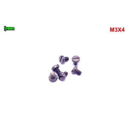 M3x4 śruba din 84 iso 1207 tytanowa z łbem walcowym płaskim śruby tytanowe