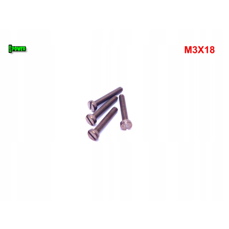 M3x18 śruba din 84 iso 1207 tytanowa z łbem walcowym płaskim śruby tytanowe