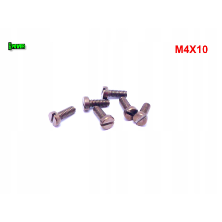 M4x10 śruba din 84 iso 1207 tytanowa z łbem walcowym płaskim śruby tytanowe