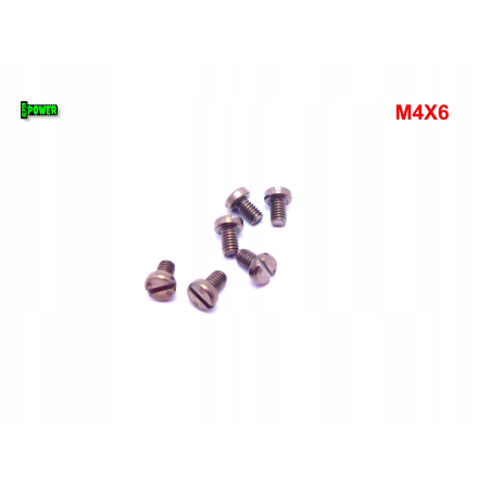 M4x6 śruba din 84 iso 1207 tytanowa z łbem walcowym płaskim śruby tytanowe