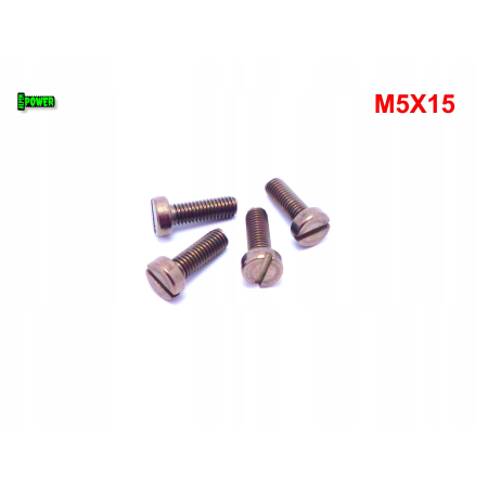 M5x15 śruba din 84 iso 1207 tytanowa z łbem walcowym płaskim śruby tytanowe