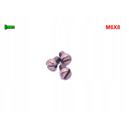 M6x8 śruba din 84 iso 1207 tytanowa z łbem walcowym płaskim śruby tytanowe