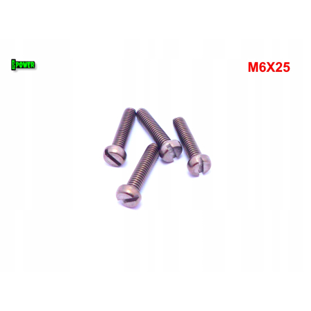 M6x25 śruba din 84 iso 1207 tytanowa z łbem walcowym płaskim śruby tytanowe