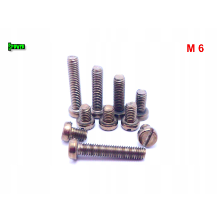 M6x25 śruba din 84 iso 1207 tytanowa z łbem walcowym płaskim śruby tytanowe