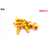 M5x10 śruba tytanowa torx iso 7380 tytan gr 5 tarcze hamulcowe kolor złoty
