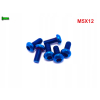 M5x12 śruba tytanowa torx t25 tytan gr 5 tarcze hamulcowe kolor niebieski
