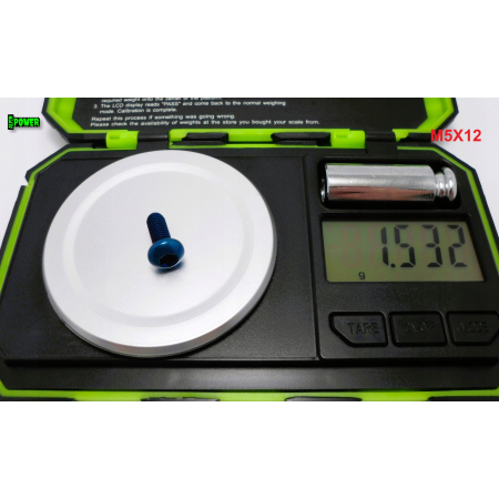 M5x12 śruba tytanowa torx t25 tytan gr 5 tarcze hamulcowe kolor niebieski