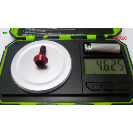 M6x20 tytanowa śruba do tarcz hamulcowych czerwona motocykl skuter quad gr5