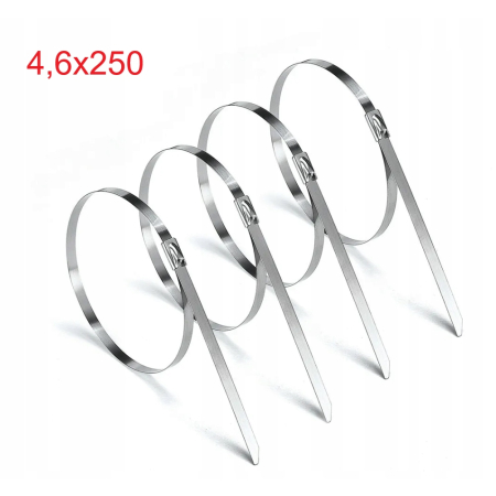 OPASKA ZACISKOWA BALL-LOCK 4,6X250MM Stal NIERDZEWNA TERMICZNA 540C