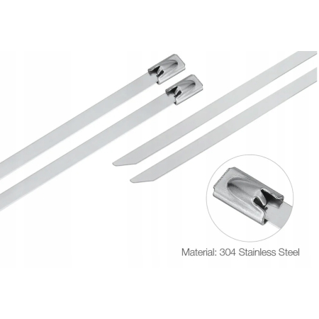 OPASKA ZACISKOWA BALL-LOCK 4,6X250MM Stal NIERDZEWNA TERMICZNA 540C