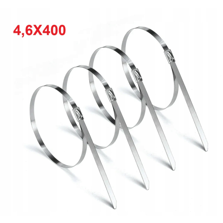 OPASKA ZACISKOWA BALL-LOCK 4,6X400MM Stal NIERDZEWNA TERMICZNA 540C