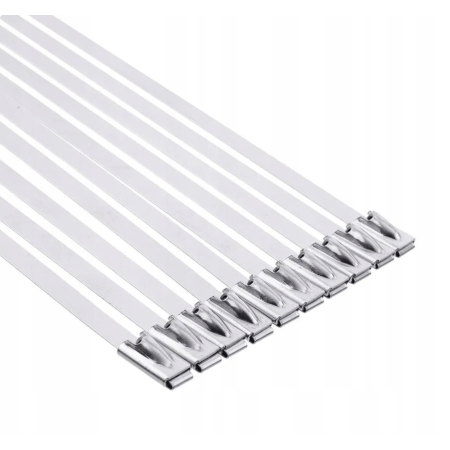 OPASKA ZACISKOWA BALL-LOCK 4,6X400MM Stal NIERDZEWNA TERMICZNA 540C