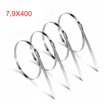 OPASKA ZACISKOWA BALL-LOCK 7,9X400MM Stal NIERDZEWNA TERMICZNA 540C