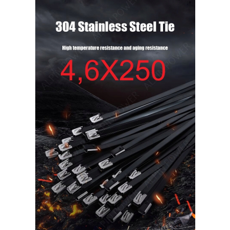 OPASKA ZACISKOWA BALL-LOCK 4,6X250MM Stal NIERDZEWNA TERMICZNA 700C