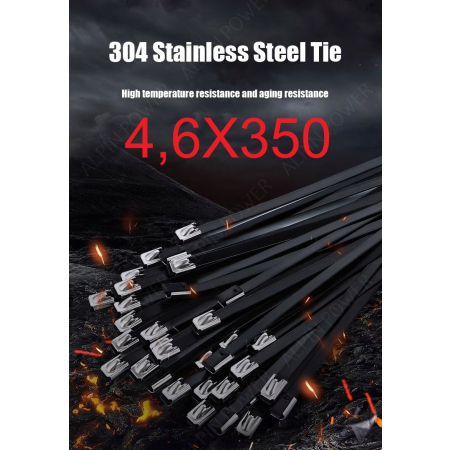 OPASKA ZACISKOWA BALL-LOCK 4,6X350MM Stal NIERDZEWNA TERMICZNA 700C