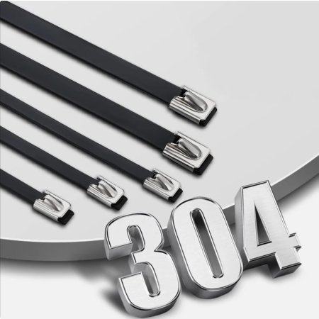 OPASKA ZACISKOWA BALL-LOCK 4,6X450MM Stal NIERDZEWNA TERMICZNA 700C