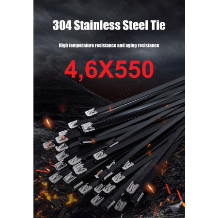 OPASKA ZACISKOWA BALL-LOCK 4,6X550MM Stal NIERDZEWNA TERMICZNA 700C