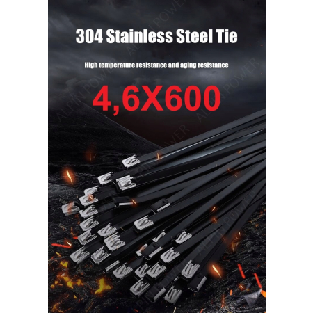 OPASKA ZACISKOWA BALL-LOCK 4,6X600MM Stal NIERDZEWNA TERMICZNA 700C