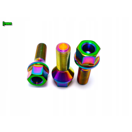 Tytanowe śruby do kół felg m12x28 skok 1,25 tytan grade 5