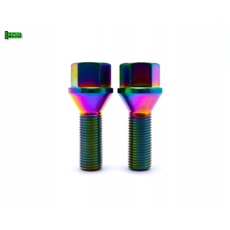 Tytanowe śruby do kół felg m12x28 skok 1,25 tytan grade 5