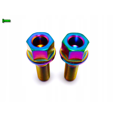 Tytanowe śruby do kół felg m12x28 skok 1,5 tytan grade 5