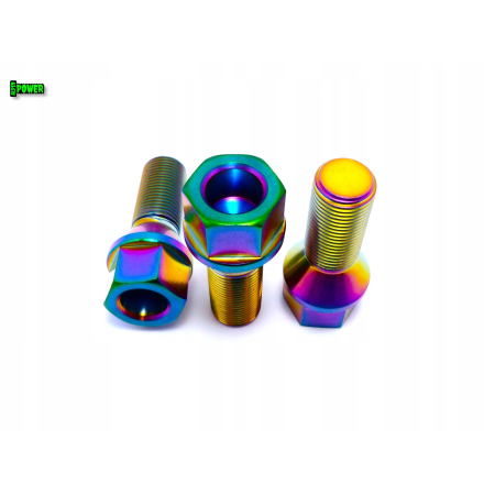 Tytanowe śruby do kół felg m14x28 skok 1,25 tytan grade 5