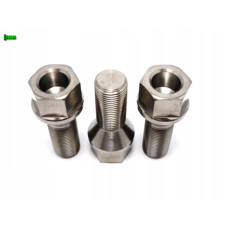 Śruby tytanowe do kół felg m14x28 skok 1,5 tytan grade 5 szare