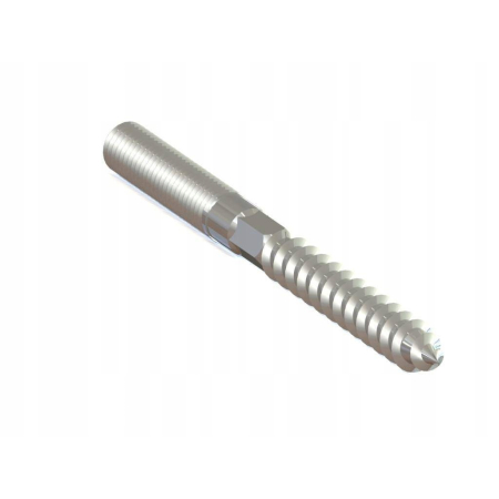 Wkręt dwugwintowy m10x200mm śruba do obejm uchwyt niczuk