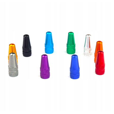 Kapturki nakrętki wentyla na wentyl presta nakrętka wentyl sv fv zielone